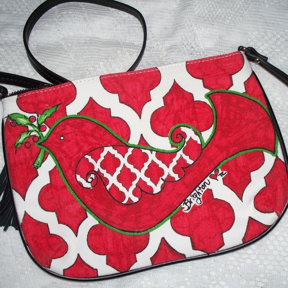 Brighton Handbags - Brighton Red and White Crossbody bag